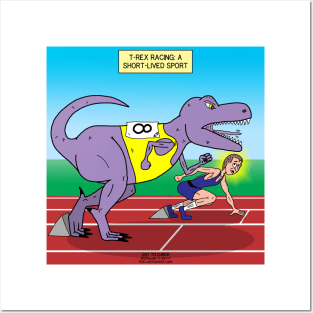 T-Rex Track Racing Posters and Art